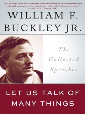 cover image of Let Us Talk of Many Things